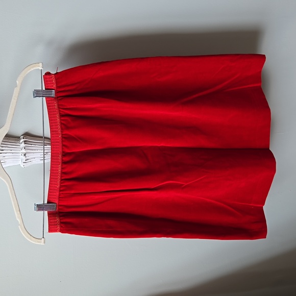 Vintage red pencil skirt with YSL button - Picture 2 of 7